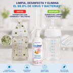 CleanSmart Spray desinfectante para juguetes mata el 99,9% de los virus y bacterias, sin enjuague